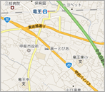 甲斐市の歯科医院　くぼた歯科クリニックの地図